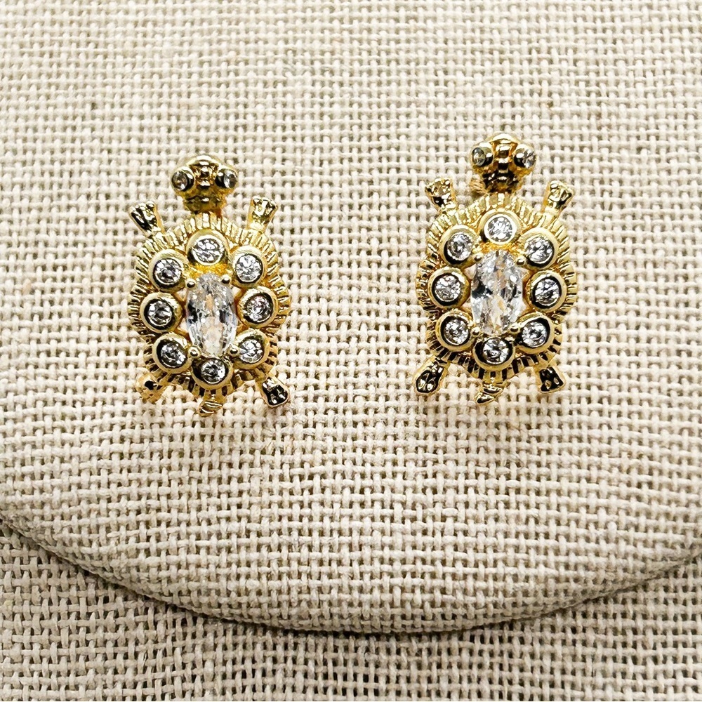 NWOT Gold filled Turtle earrings and necklace set ❤️ - Picture 3 of 12